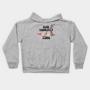 Give Yourself Time Butterfly Life Cycle Kids Hoodie